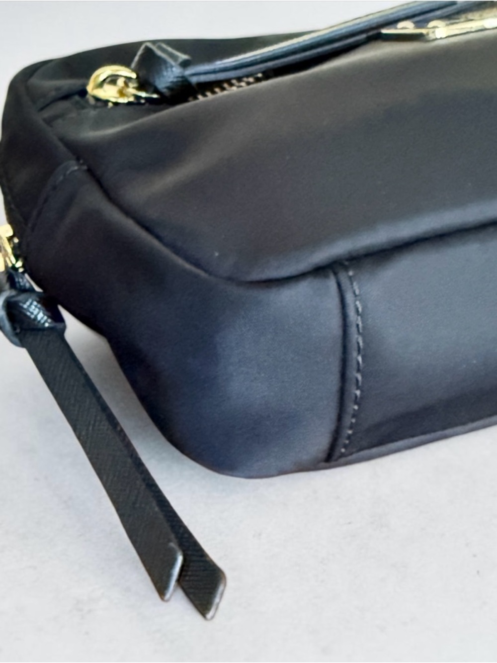 Authentic Kate Spade Black Nylon Zip Top Belt Bag Fanny Pack! One Size! - Picture 7 of 11